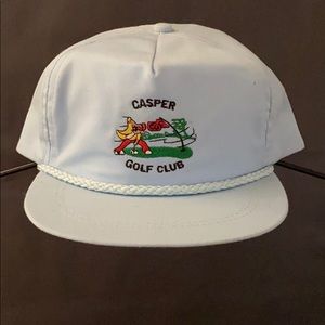 Casper golf club flat-brimmed hat. Vintage